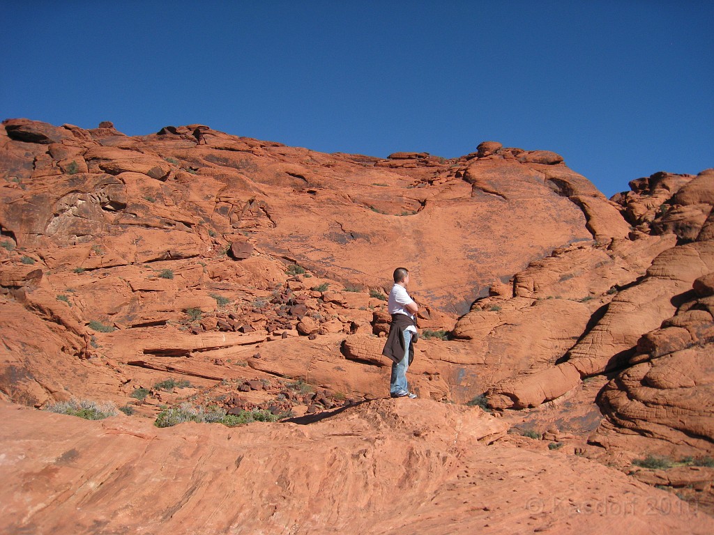Las Vegas 2010 - Red Rock 0551.JPG - The 2010 Las Vegas Fire - Ice and Sweat Tour. Half Marathon, Red Rock Canyon, Casinos, Valley of Fire.... and buffets!